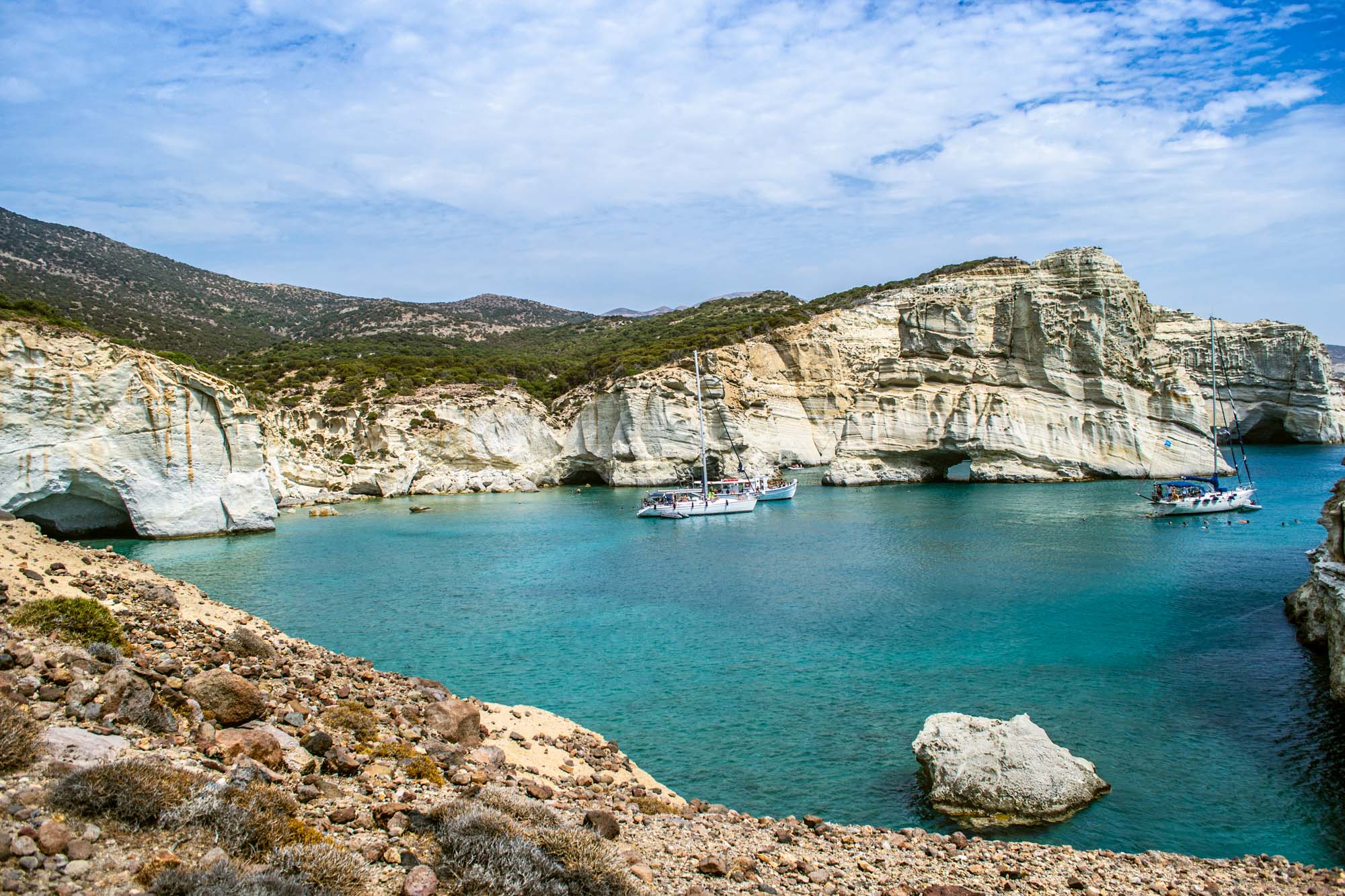 cea mai frumoasă plajă din grecia - kleftiko, insula milos