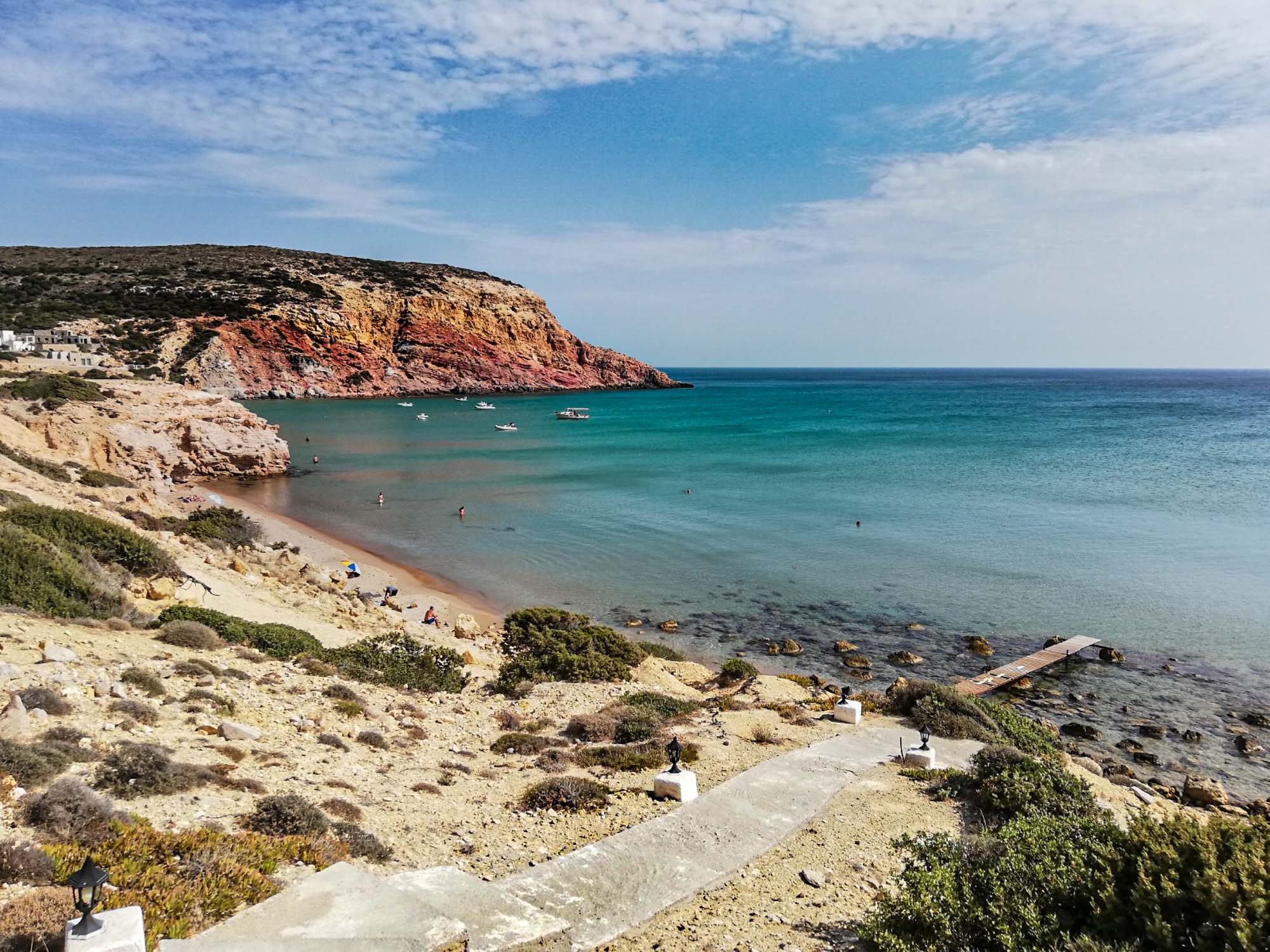 plaja provatas, insula milos