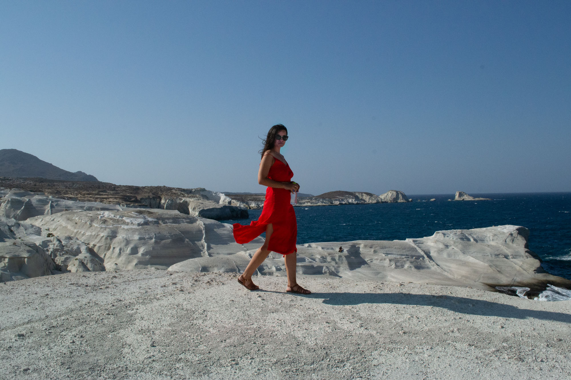 plaja sarakiniko, milos, grecia