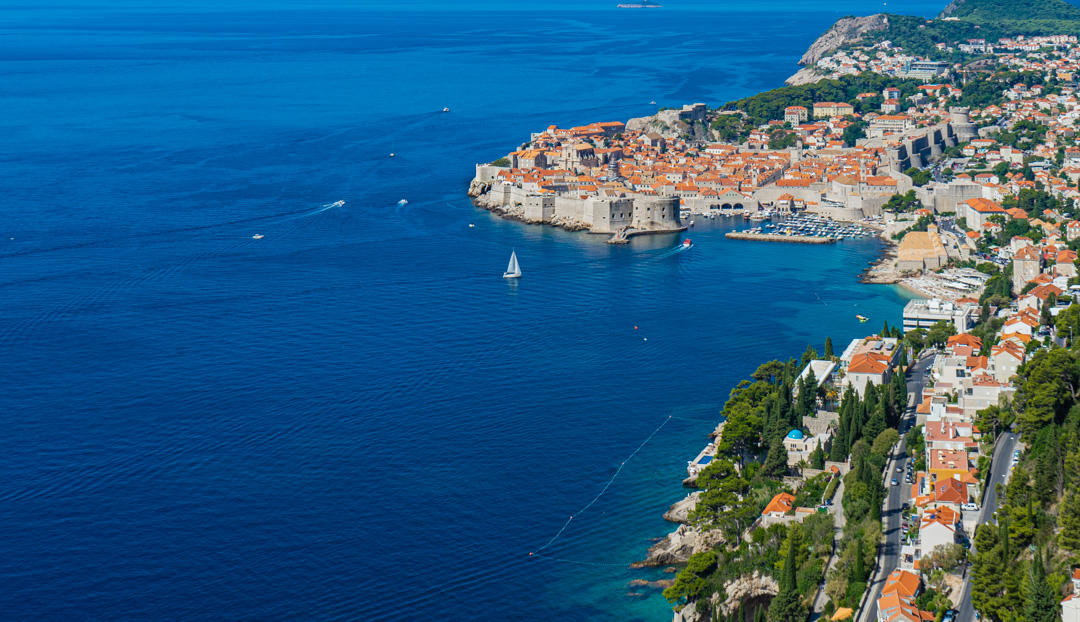 dubrovnik croatia from above
