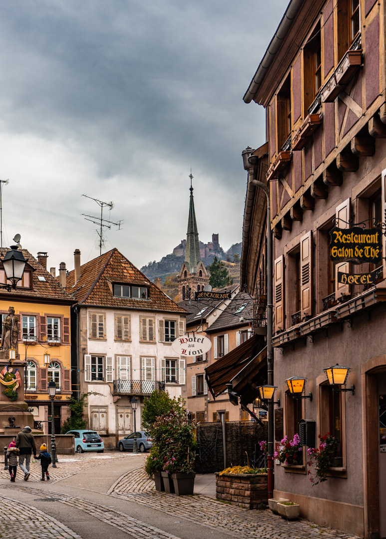 ribeauville streets alsacia france
