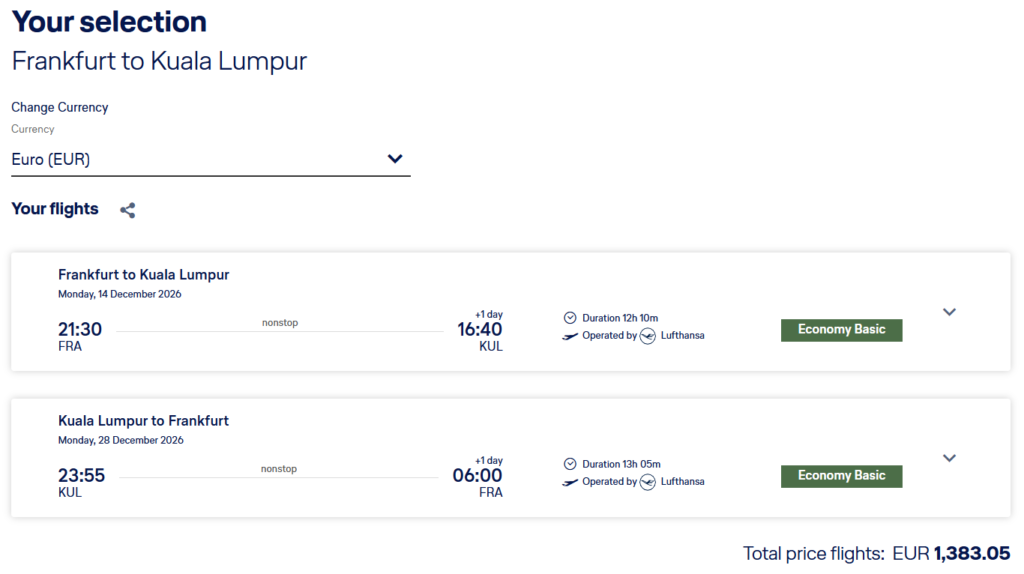 zbor direct frankfurt kuala lumpur tur retur